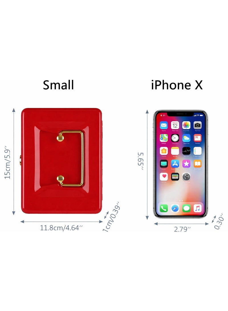 N3 Cash Box Steel Register with Tray and Lock Durable Portable Money Box Safe for Bills Jewelry Receipts Coins - Image 5